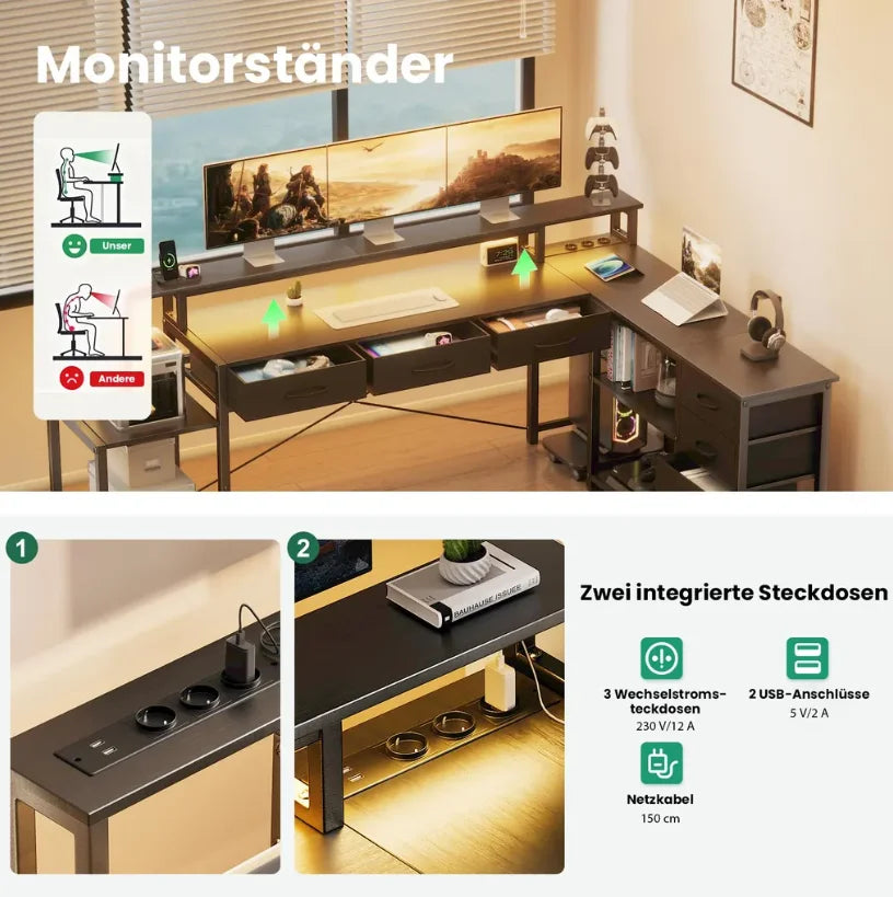 Bureau d'Angle en L