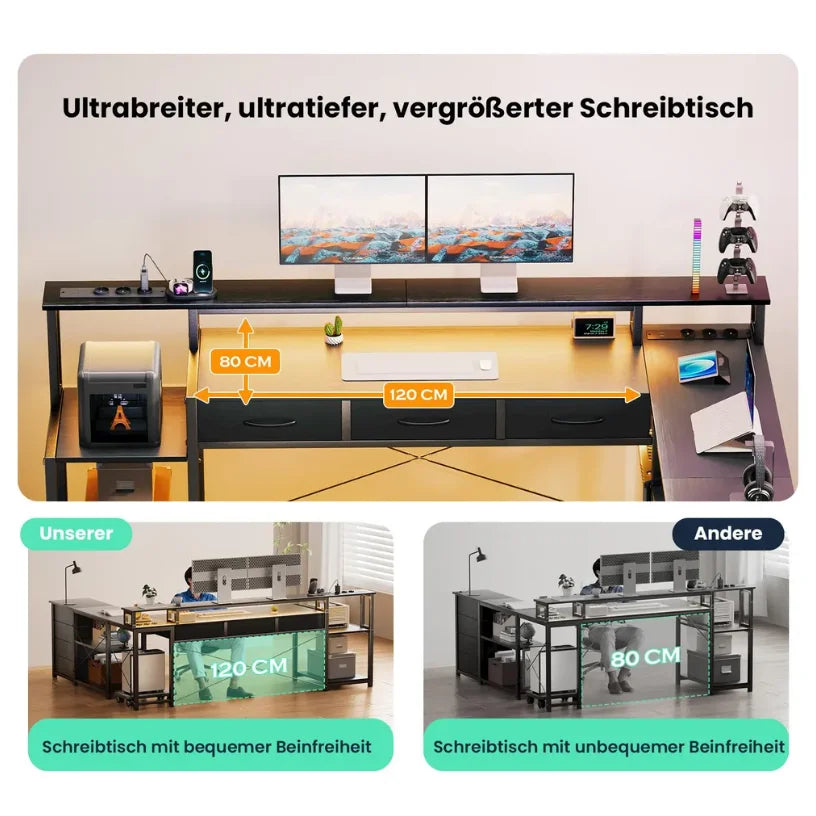 Bureau d'Angle en L