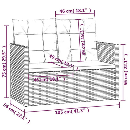 Banc de Jardin en Rotin