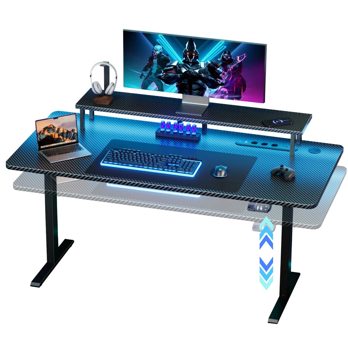 Bureau Assis-Debout Électrique Grande Surface
