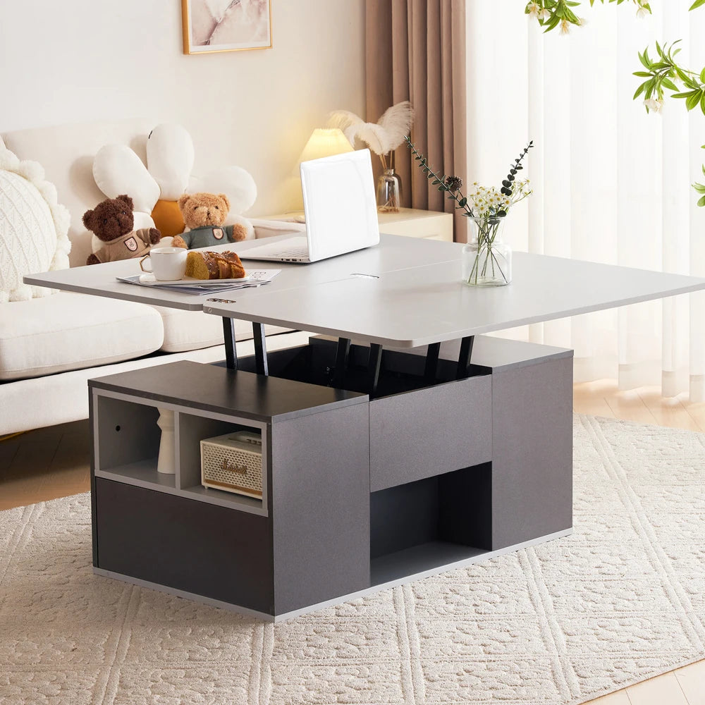 Table Basse Relevable 2-en-1
