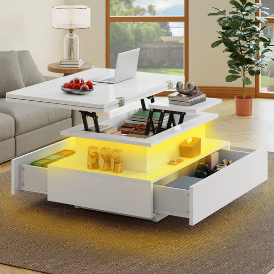 Table Basse Relevable 4-en-1