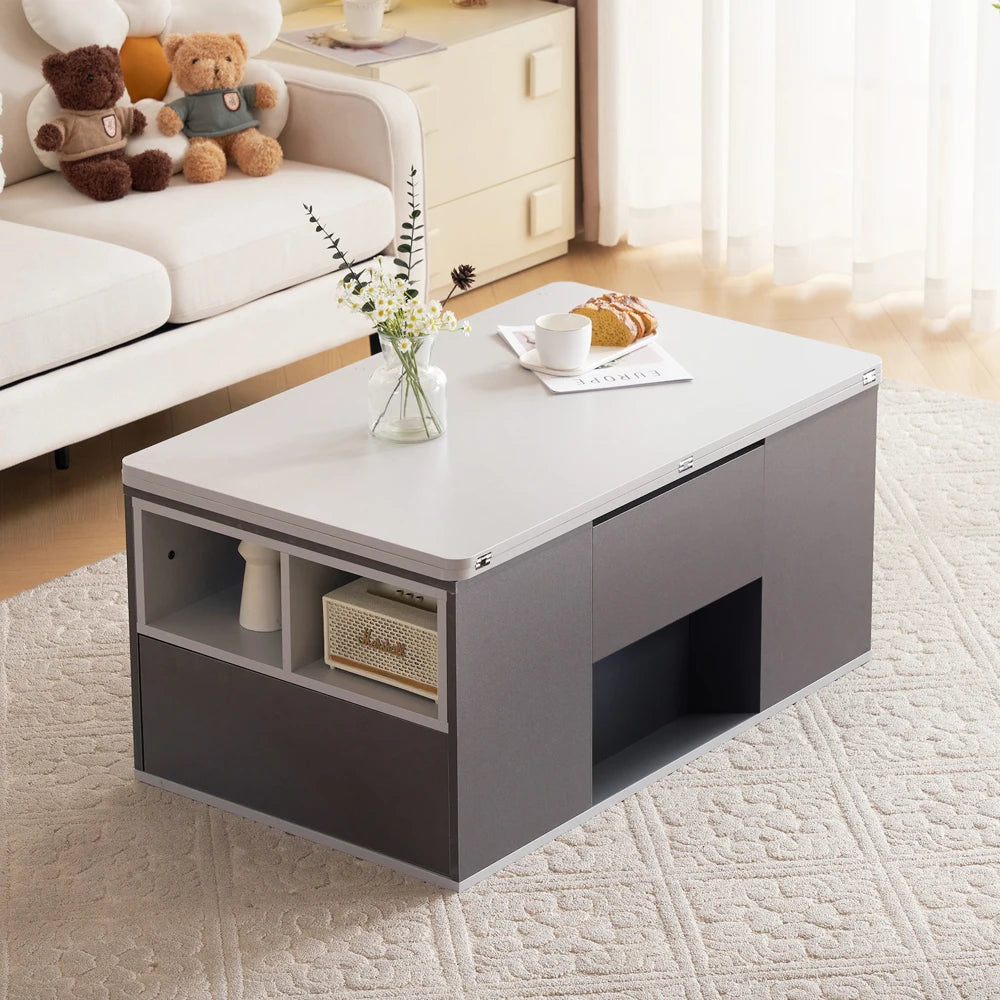 Table Basse Relevable 2-en-1