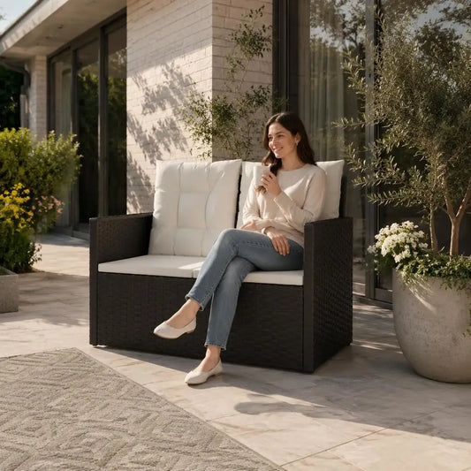 Banc de Jardin en Rotin