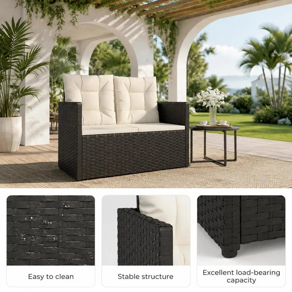 Banc de Jardin en Rotin