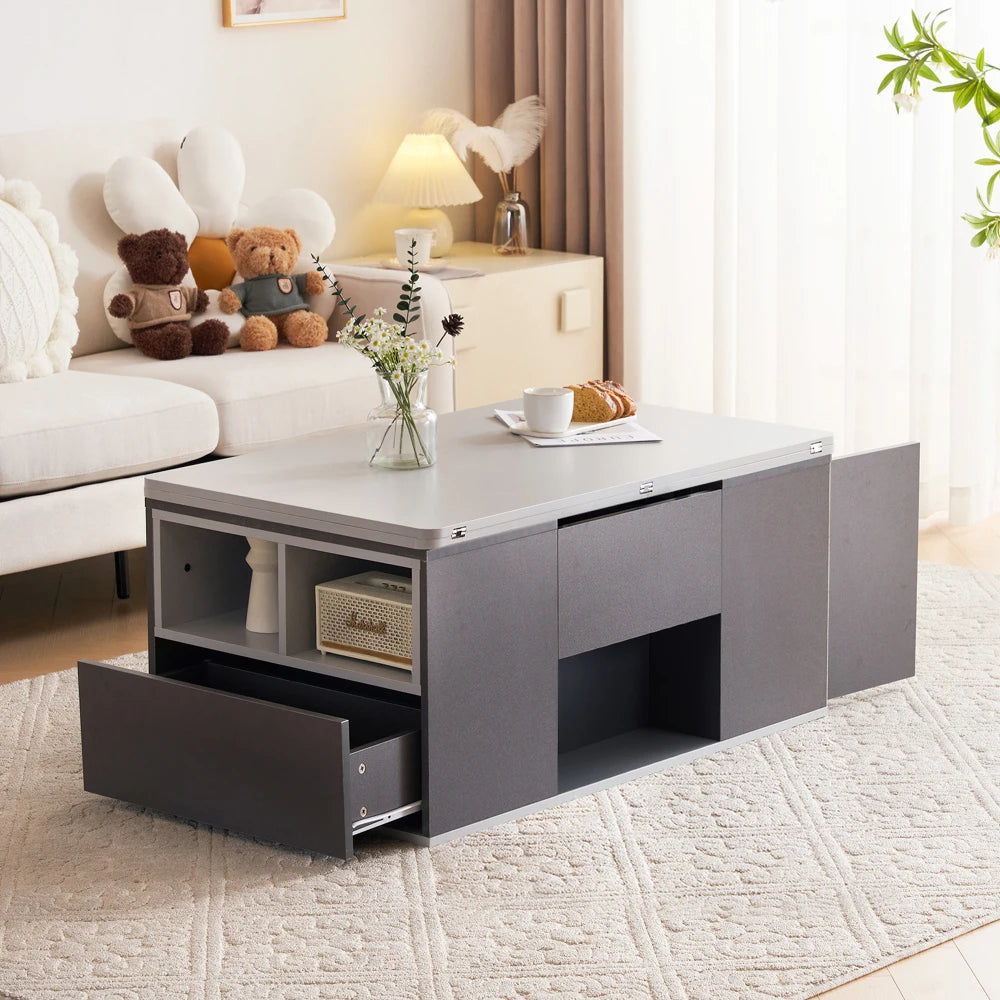Table Basse Relevable 2-en-1