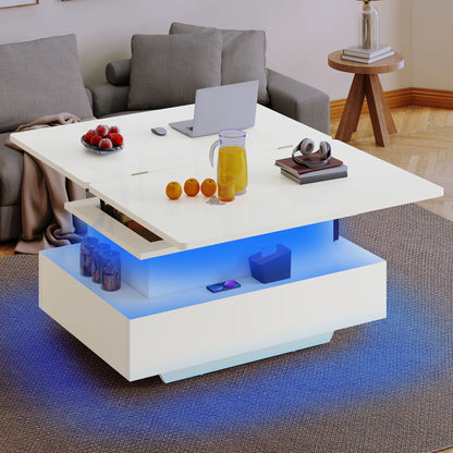 Table Basse Relevable 4-en-1