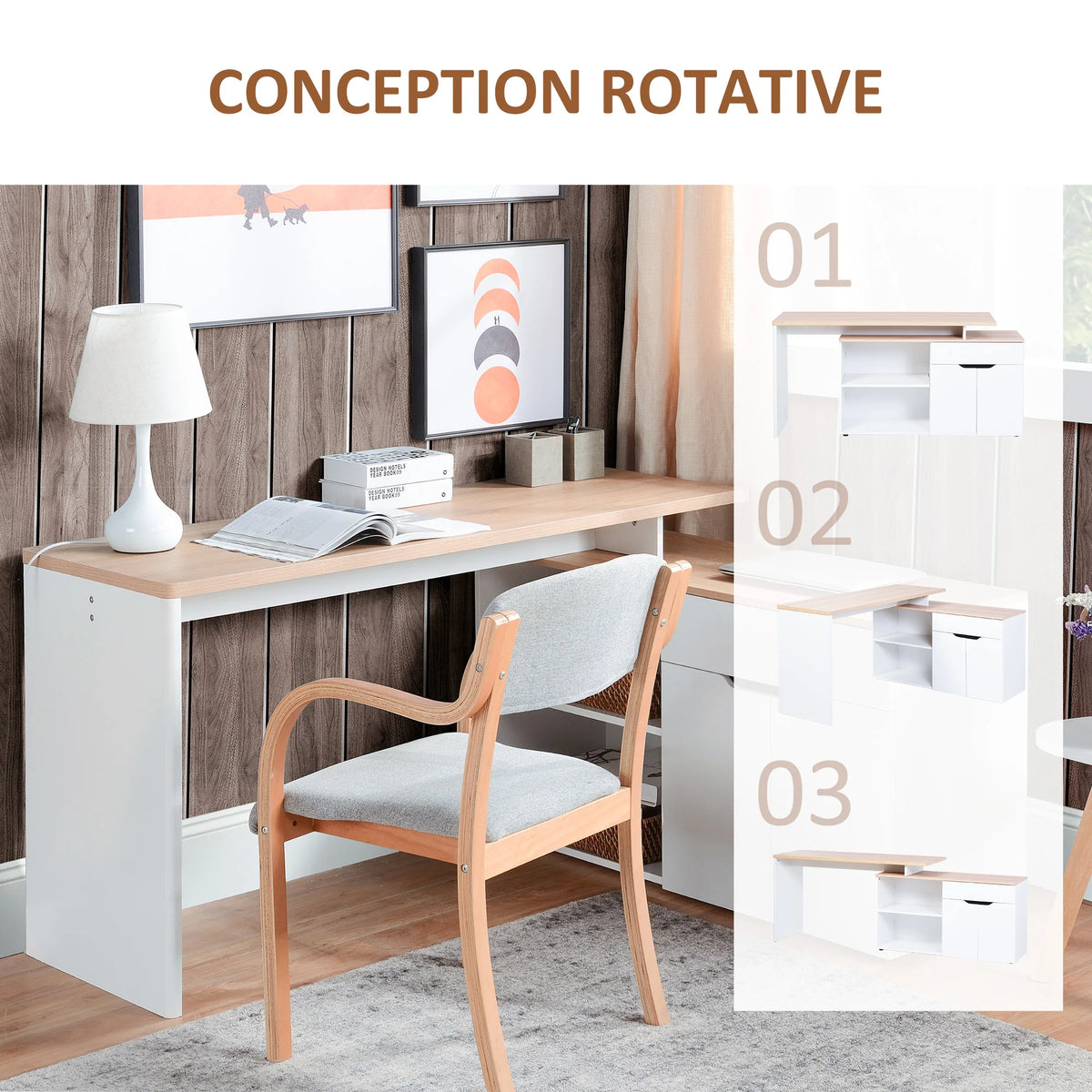 Bureau Modulaire avec Rangements