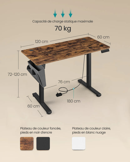 Bureau Électrique Réglable